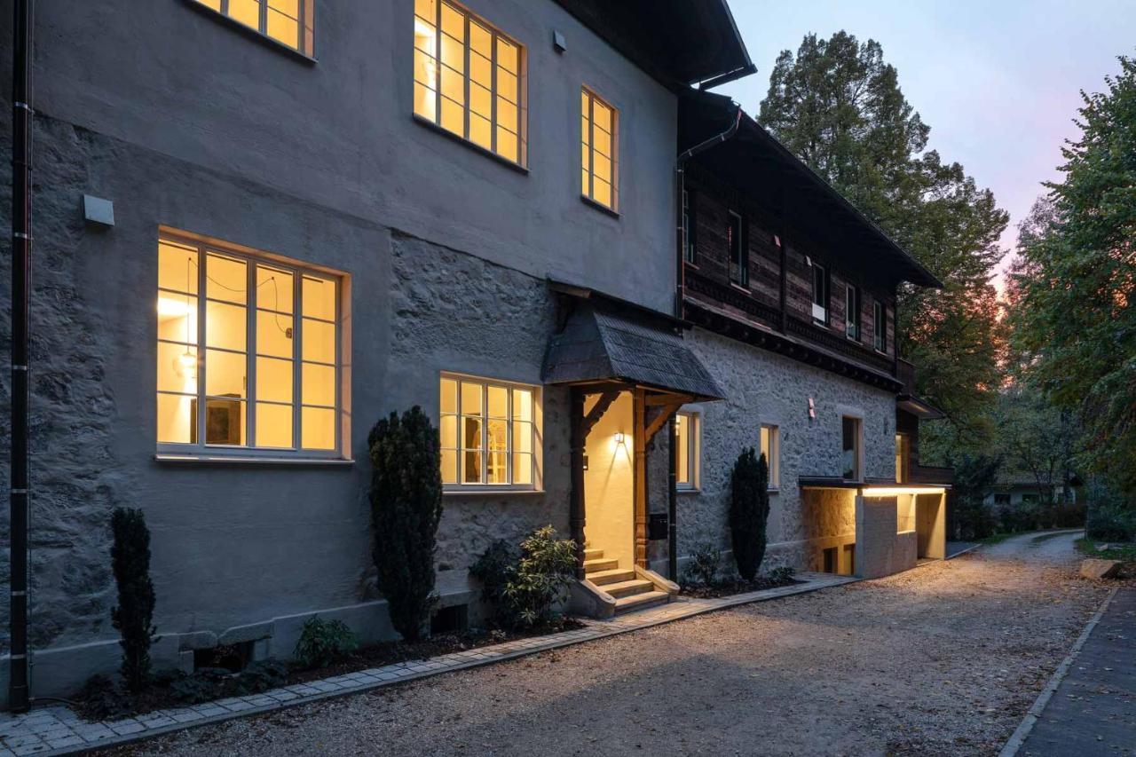 Design&Natur - Hochwertige Ferienwohnung "Sundowner" In Alter Villa Grünau im Almtal Exteriér fotografie