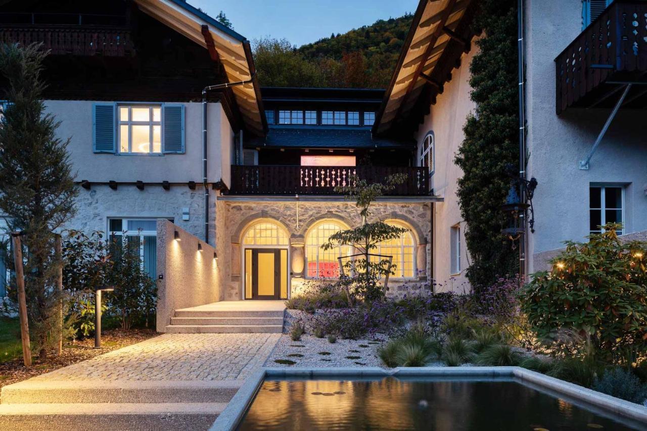 Design&Natur - Hochwertige Ferienwohnung "Sundowner" In Alter Villa Grünau im Almtal Exteriér fotografie